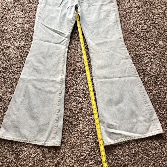 SLVRLAKE Jeans 30 Light Blue Wash Indiana Rigid High Rise Super Flare - Picture 7 of 16